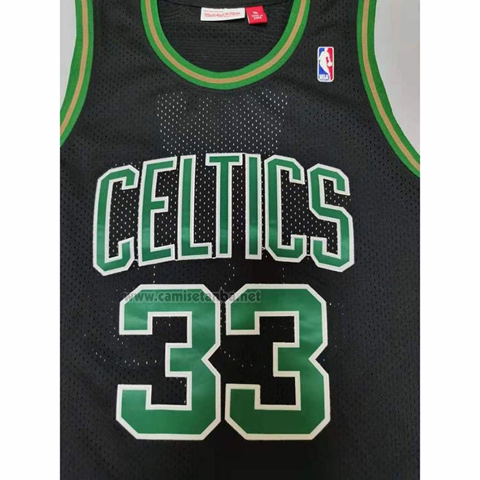 Camiseta Boston Celtics Larry Bird #33 Mitchell & Ness 1985-86 Negro